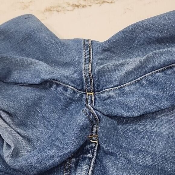 Anthropologie Pilcro & Letterpress distressed mid-rise Straight STET jeans 31 - Picture 5 of 8